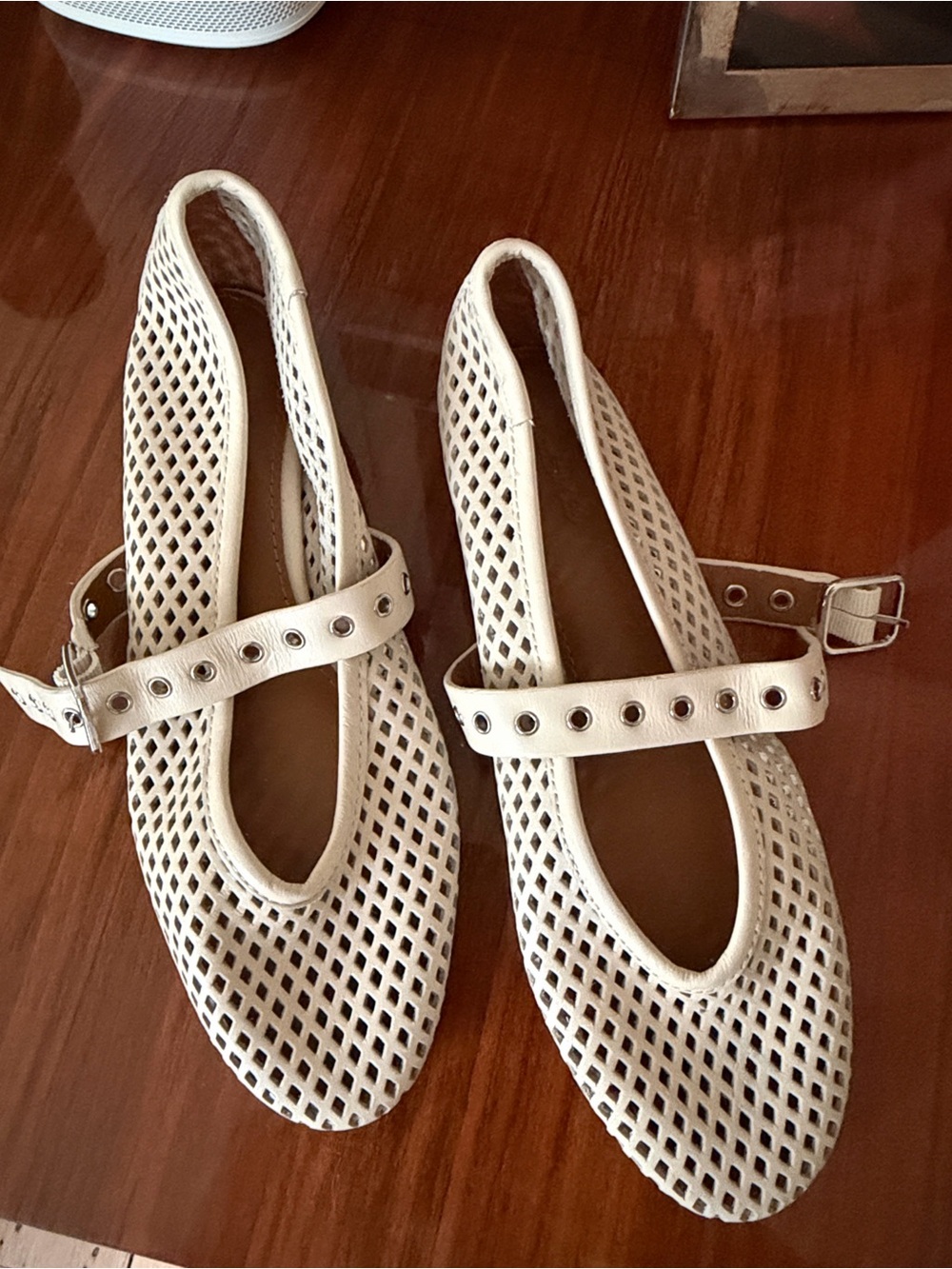 Madewell The Remy Mary Jane Flat in Perforated Leather